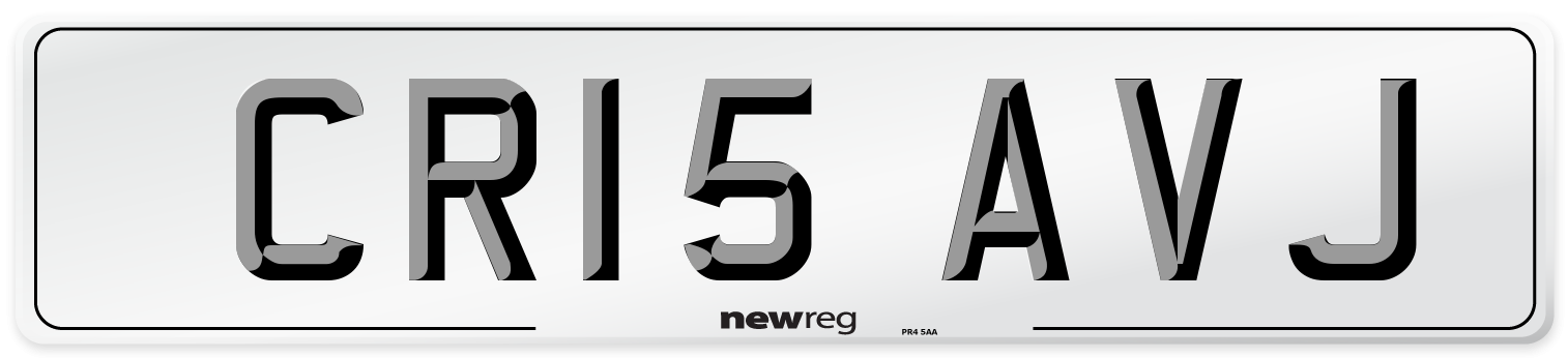 CR15 AVJ Number Plate from New Reg